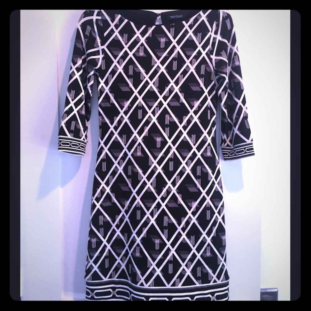 Black House White Market Patterned Dress